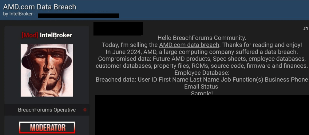 AMD data breach