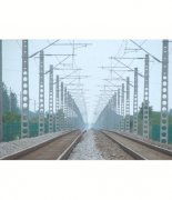 Electrified railway stringing column